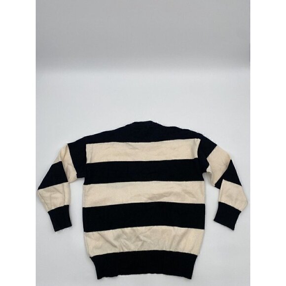 David & Dani Black And White Strip Sweater Size Small - Picture 2 of 12